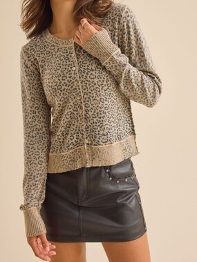 Altar'd State Leopard-Print Cardigan